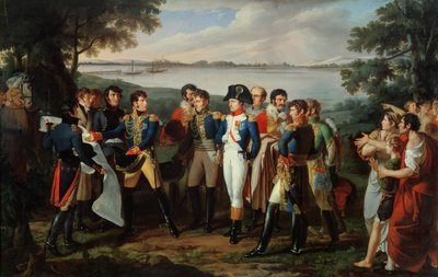 Napoleon Orders the River Danube to be Bridged at Ebersdorf in Order to Reach the Island of Lobau on 19th May 1809 by Lodovico Venuti